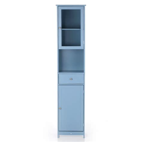 ikayaa Tall Bathroom Cabinet, Freestanding Storage Cabinet with 